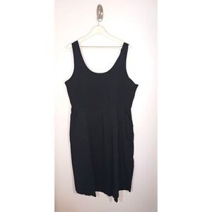 Pact Fit & Flare‎ Black Tie Back Dress Women's Size XXXL NWT